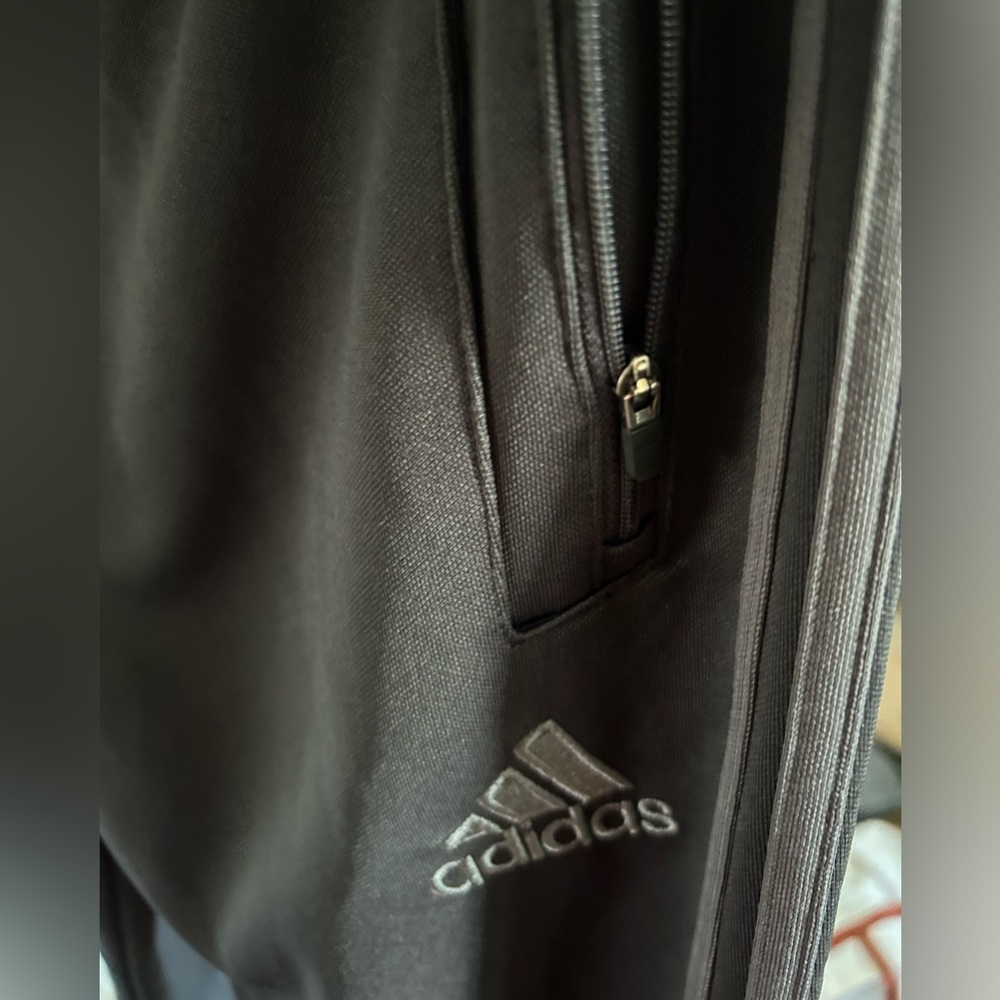 Gray Medium Adidas Training Pant Zip Pockets And … - image 2